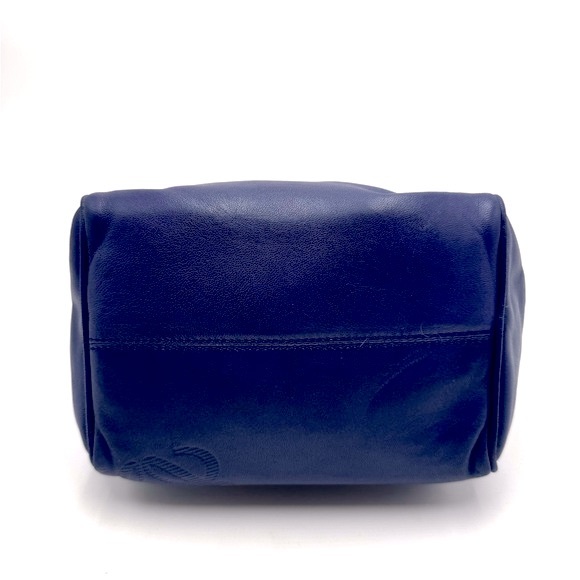 Auth Loewe Super Soft Blue Nappa Leather Mini Anagram Shoulder Bag Preloved - Picture 10 of 14